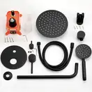 Душовий гарнітур прихованого монтажу Yoka STUDIO BLACK + BOX чорний (BP.STUDIO-BLK)