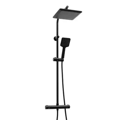 Душовий гарнітур Yoka BODO 23 BLACK черный з термостатом (BP.BODO THERM 23 BLK)