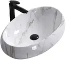 Умивальник Накладний REA Melania Shiny Aiax Marmur KPL-0992398551951