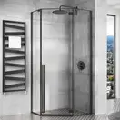 Душова Кабіна REA Чорний 90x90 + Душевий Піддон REA 90x90 KPL-5622-6522