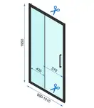 Душова Кабіна REA Rapid Slide 120x100 KPL-6402-6423