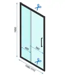 Душова Кабіна REA Rapid Slide 130x80 KPL-6403-6421