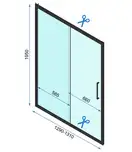Душова Кабіна REA Rapid Slide 150x90 KPL-6405-6422