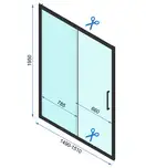 Душова Кабіна REA Rapid Slide 160x80 KPL-6406-6421