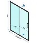 Душова Кабіна REA Rapid Slide 160x80 KPL-6406-6421