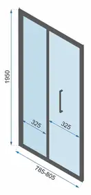 Rea Душова Кабіна Rapid Fold 90x90 KPL-6419-6422