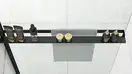 Душова Стінка REA Aero Чорний 110 + Evo KPL-6597-00652