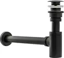 Сифон универсальный для раковины (умывальника) REA BLACK MAT CLICK-KLAK черный (REA-A5215)