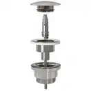 Донный клапан для умывальника REA KLIK-KLAK NIKIEL BRUSHED (REA-A6000)