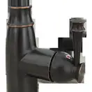 Rea Deco Old Змішувач для кухні, чорний високий (REA-B0182)