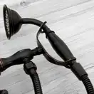 Смеситель для ванны REA RETRO OLD BLACK черный настенный (REA-B0224)