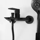 Смеситель для ванны REA FLIP BLACK черный настенный (REA-B2003)