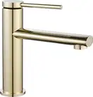 Смеситель для раковины (умывальника) REA OVAL GOLD золото низкий (REA-B6515)
