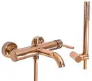 Смеситель для ванны и душа REA LUNGO ROSE GOLD настенный с изливом (REA-B6695)