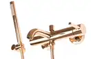 Смеситель для ванны и душа REA LUNGO ROSE GOLD настенный с изливом (REA-B6695)