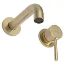 Смеситель для раковины (умывальника) REA LUNGO BRUSHED GOLD скрытого монтажа (REA-B8652)
