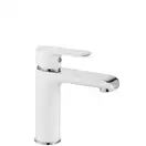 Смеситель для раковины (умывальника) REA  BLOOM WHITE CHROM низкий (REA-B9915)