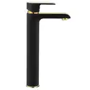 Rea Bloom Black Gold Змішувач для раковини, високий, чорний (REA-B9936)