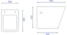 Унітаз REA Ryan Rimless Duroplast Slim REA-C7400