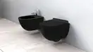 Rea Carlo Mini Підвісне біде, чорний матовий (REA-C9901)