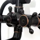 Душевой гарнитур REA RETRO OLD BLACK черный (REA-P2366)