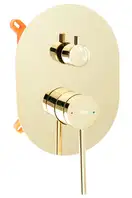 Душевая система REA OVAL GOLD + BOX скрытого монтажа (REA-P8466)