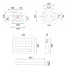 Душевая система REA OVAL GOLD + BOX скрытого монтажа (REA-P8466)