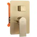 Душевая система REA VERSO BRUSHED GOLD + BOX скрытого монтажа (REA-P9150)
