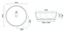 Умивальник (раковина) REA VISTA WHITE накладний білий (REA-U4601)