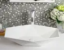 Rea Vegas White Раковина накладная, белая (REA-U6643)