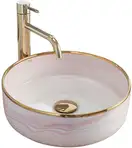 Умывальник (раковина) REA MERIDA PINK накладной розовый (REA-U8549)
