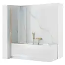 Шторка для ванны REA ELEGANT GOLD 80 постоянная (REA-W5601)