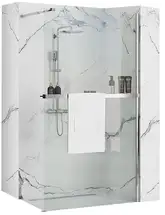 Душова Стінка REA Aero Хром 80 + EVO KPL-7552-08948