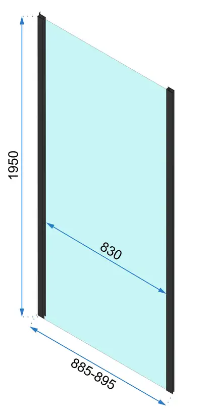 Душова Кабіна REA Rapid Slide 100x90 KPL-6400-6422