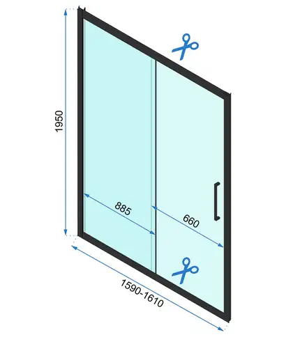 Душова Кабіна REA Rapid Slide 110x100 KPL-6401-6423