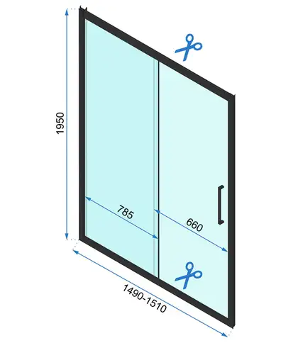 Душова Кабіна REA Rapid Slide 140x90 KPL-6404-6422