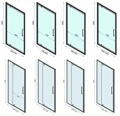 Rea Душова Кабіна Rapid Swing 80x90 KPL-K6408-K6422 (KPL-6408-6422)