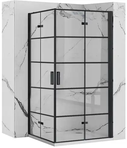 Душова Кабіна REA Molier Чорний Double 100x100 KPL-6963-6963