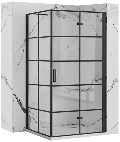 Душова Кабіна REA Molier Чорний 80x80 KPL-8537-8412