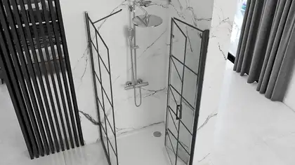 Душова Кабіна REA Molier Чорний 80x80 KPL-8537-8412
