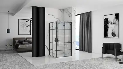 Душова Кабіна REA Molier Чорний Double 90x100 KPL-8538-6963