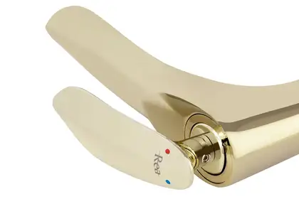 Смеситель для раковины (умывальника) REA ORBIT GOLD золотой высокий (REA-B2051)