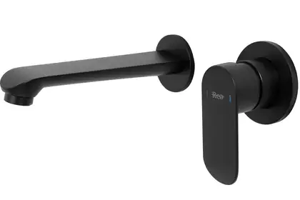 Смеситель для раковины (умывальника) REA HYPER BLACK + BOX черный настенный скрытого монтажа (REA-B2061) Смеситель для раковины (умывальника) REA HYPER BLACK + BOX черный настенный скрытого монтажа (REA-B2061)