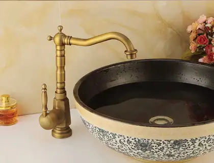 Смеситель для раковины (умывальника) REA BONA OLD GOLD золотой высокий (REA-B2150) Смеситель для раковины (умывальника) REA BONA OLD GOLD золотой высокий (REA-B2150)