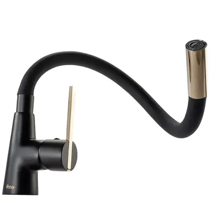 Смеситель для кухни REA ICON BLACK GOLD (REA-B5682)