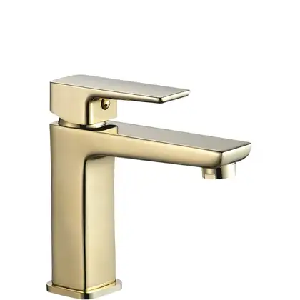 Змішувач для раковини (умивальника) REA ORIX GOLD золотий низький (REA-B6163)
