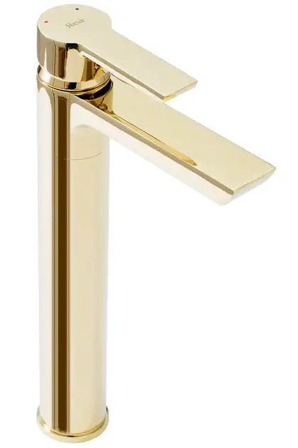Смеситель для раковины (умывальника) REA ARGUS GOLD золотой высокий (REA-B6213)