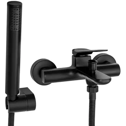 Змішувач для ванни та душу REA CREEK BLACK чорний настінний (REA-B9667)