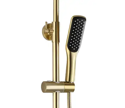 Душевой гарнитур REA SOUL BRUSHED GOLD с изливом (REA-B9962)