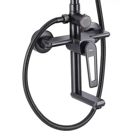 Душевой гарнитур REA BLADE OLD BLACK с изливом (REA-B9976)